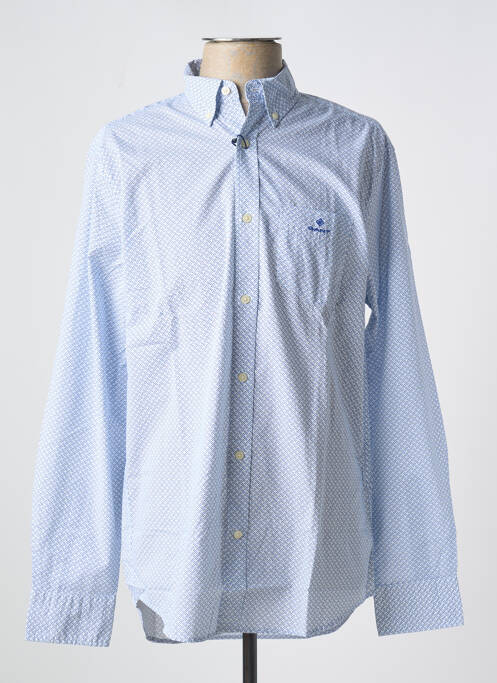 Chemise manches longues bleu GANT pour homme