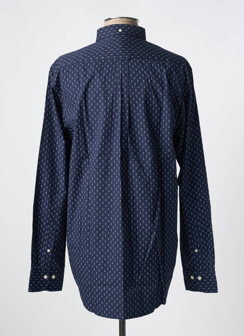 Chemise manches longues bleu GANT pour homme