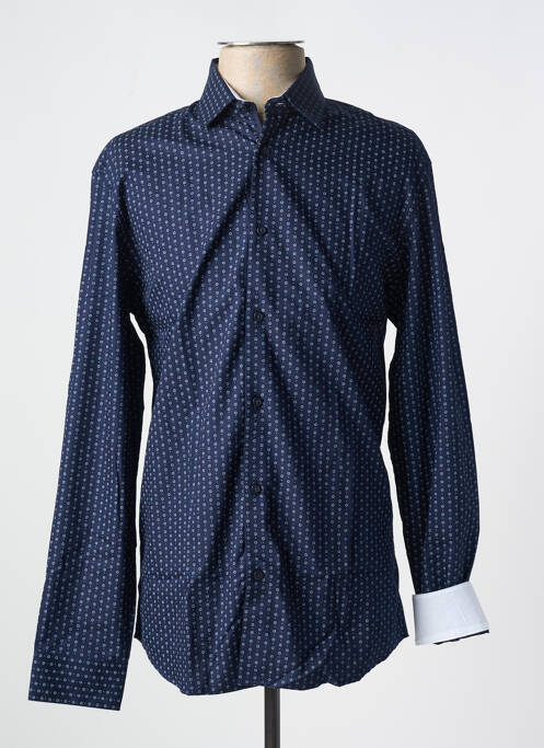 Chemise manches longues bleu SELECTED pour homme