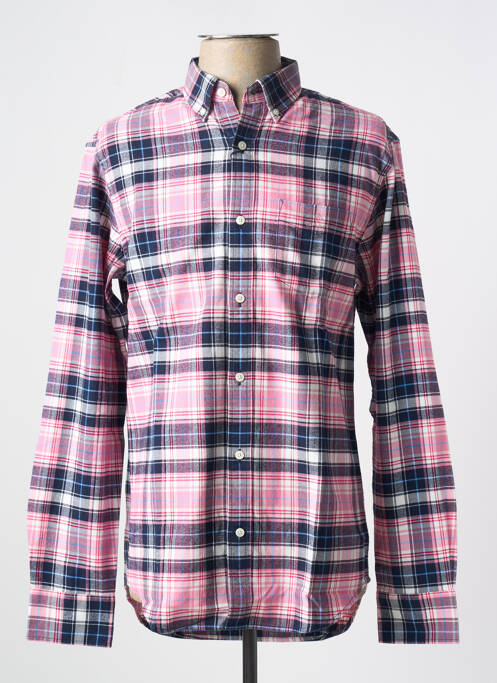 Chemise manches longues rose GANT pour homme