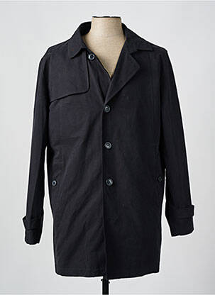 Trench col tailleur sans capuche noir SELECTED homme