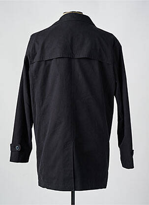 Trench coupe droite sans capuche noir SELECTED homme