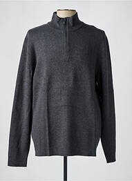 Pull stretch manches longues gris SELECTED homme