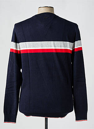 Pull stretch manches longues bleu IZAC homme