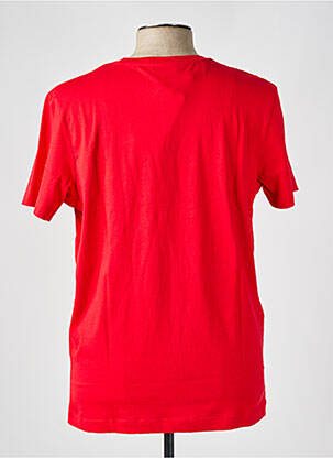 T-shirt bio manches courtes rouge SELECTED homme