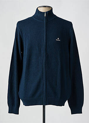 Gilet manches longues bleu GANT pour homme
