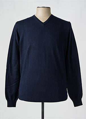 Pull bleu IZAC pour homme