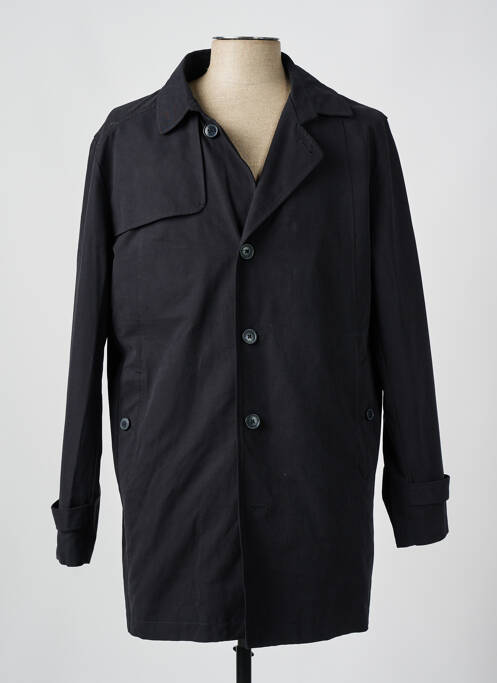 Trench fermeture boutonnée sur le devant sans capuche noir SELECTED homme