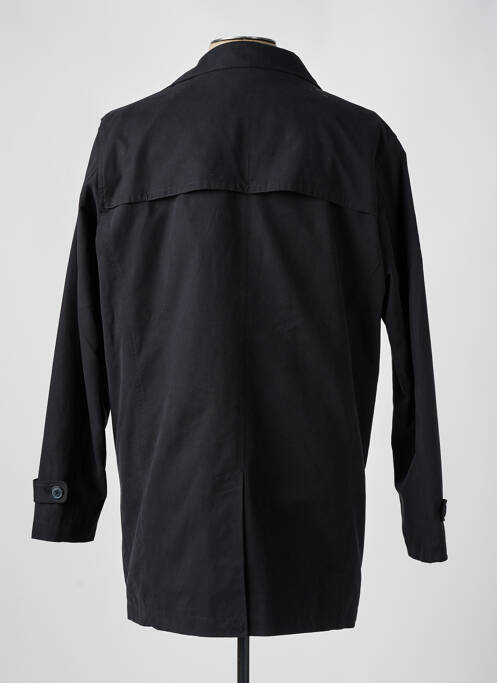 Trench fermeture boutonnée sur le devant sans capuche noir SELECTED homme