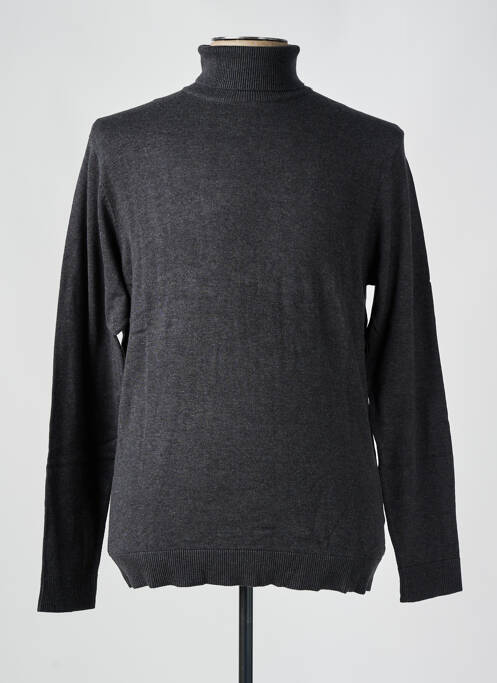 Pull col roulé gris SELECTED pour homme