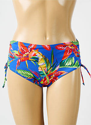 Bas de maillot de bain imprimé fantaisie culotte bleu PRIMA DONNA femme
