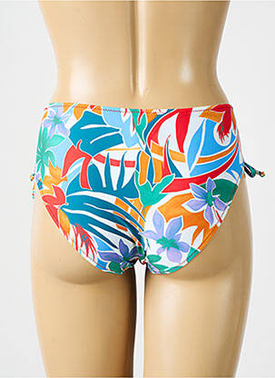 Maillot de bain 2 pièces culotte orange ANTIGEL femme