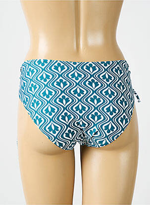 Bas de maillot de bain imprimé fantaisie culotte bleu ANTIGEL femme