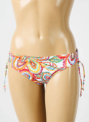 Bas de maillot de bain imprimé fantaisie culotte orange EMPREINTE femme