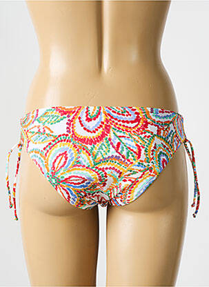 Bas de maillot de bain imprimé fantaisie culotte orange EMPREINTE femme