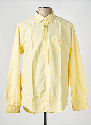 Chemise manches longues manches longues jaune GANT homme