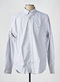 Chemise manches longues imprimé rayures marron GANT homme
