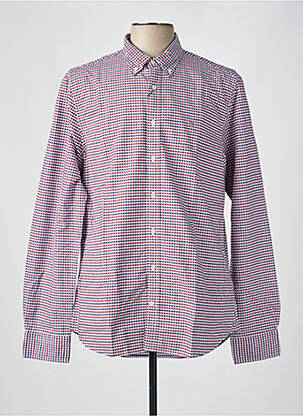 Chemise manches longues manches longues rouge GANT homme