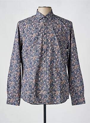 Chemise manches longues manches longues bleu IZAC homme