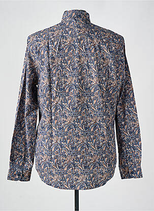 Chemise manches longues manches longues bleu IZAC homme