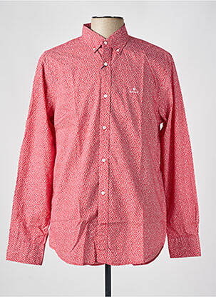 Chemise manches longues manches longues rouge GANT homme