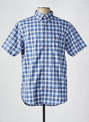 Chemise manches courtes bleu GANT pour homme