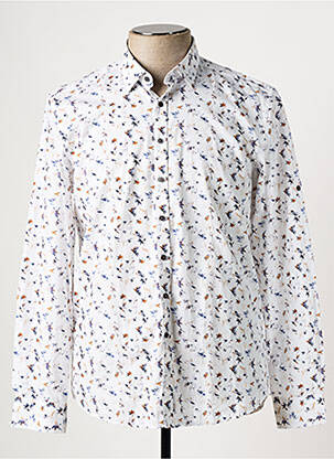 Chemise manches longues blanc IZAC homme