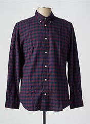 Chemise manches longues rouge SELECTED pour homme seconde vue