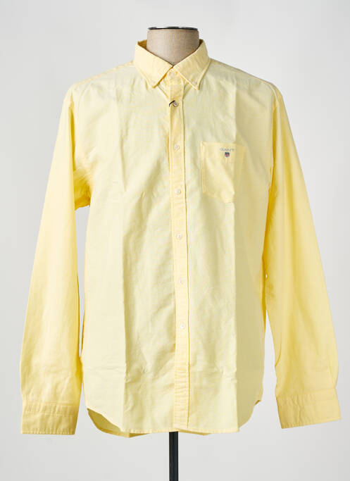 Chemise manches longues manches longues jaune GANT homme