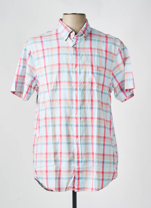 Chemise manches courtes bleu GANT pour homme
