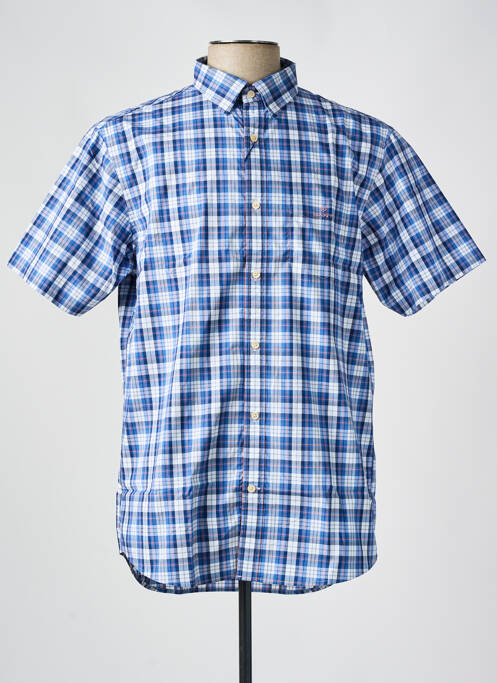 Chemise manches courtes bleu GANT pour homme