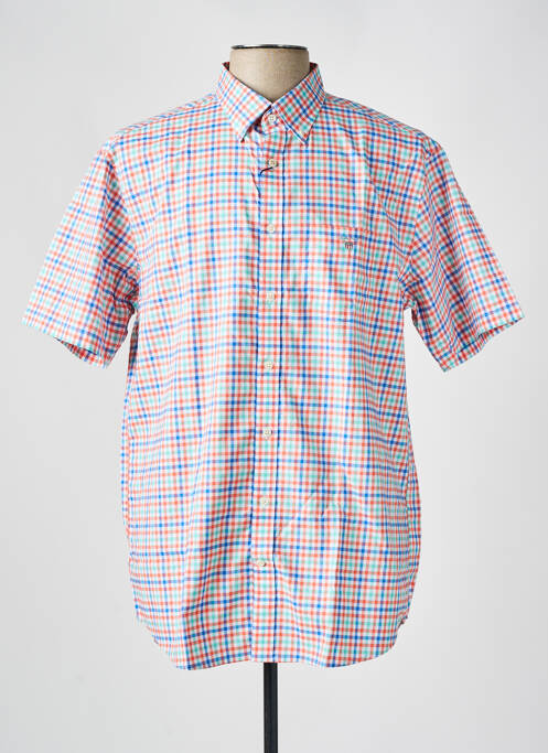 Chemise manches courtes orange GANT pour homme