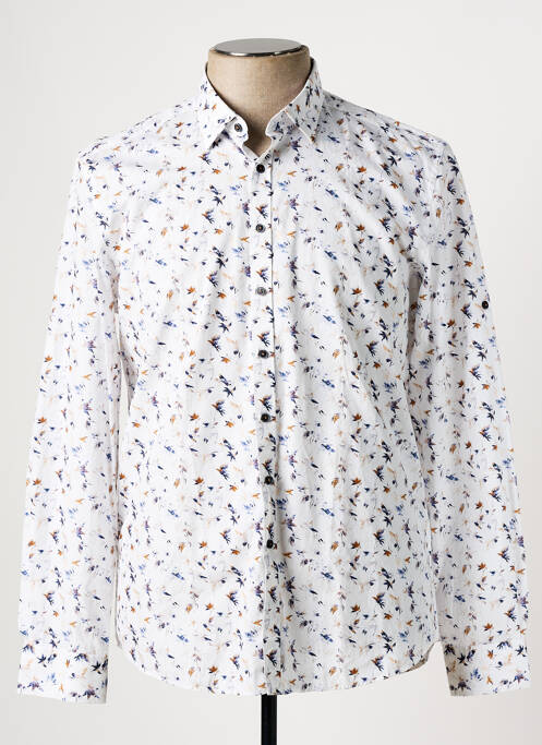 Chemise manches longues blanc IZAC homme