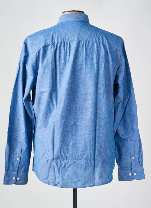 Chemise manches longues bleu EDEN PARK pour homme