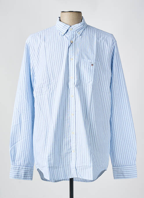 Chemise manches longues bleu GANT pour homme