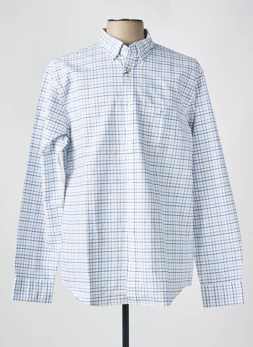 Chemise manches longues bleu GANT pour homme