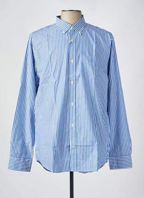 Chemise manches longues bleu GANT pour homme