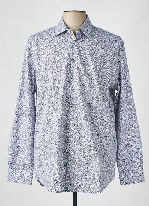 Chemise manches longues bleu IZAC pour homme