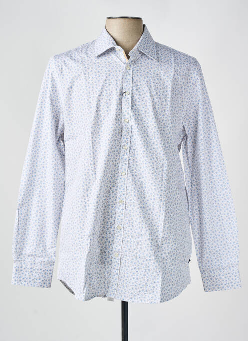 Chemise manches longues bleu IZAC pour homme