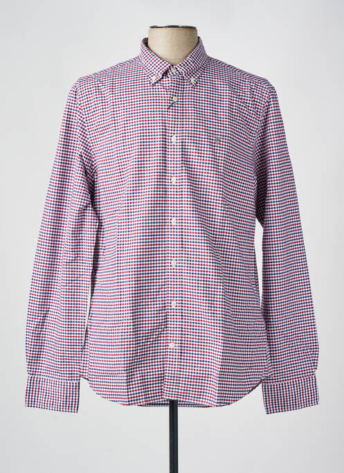 Chemise manches longues rouge GANT pour homme