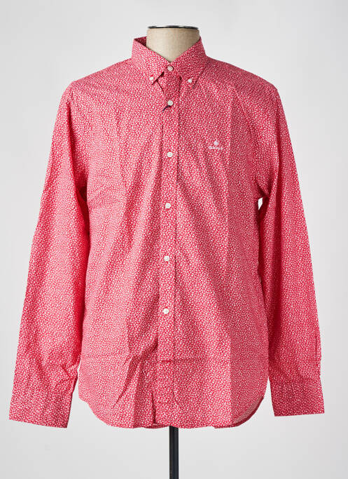 Chemise manches longues rouge GANT pour homme