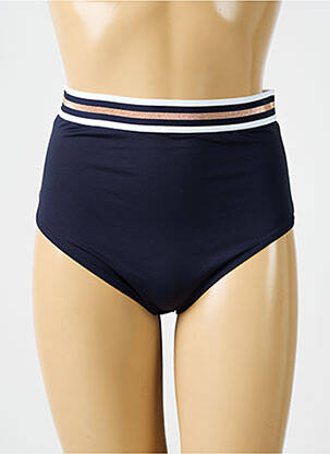 Bas de maillot de bain effet matière satinée culotte bleu LISE CHARMEL femme