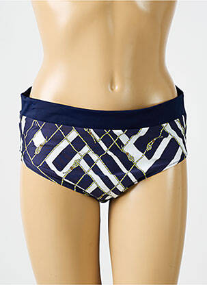 Bas de maillot de bain imprimé fantaisie culotte bleu MARIE JO femme
