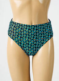 Bas de maillot de bain imprimé fantaisie culotte noir ANTIGEL femme