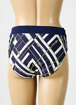 Bas de maillot de bain imprimé fantaisie culotte bleu MARIE JO femme