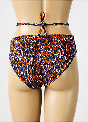 Bas de maillot de bain effet matière satinée culotte orange AUBADE femme