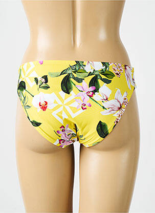 Bas de maillot de bain imprimé fleurs culotte jaune LISE CHARMEL femme