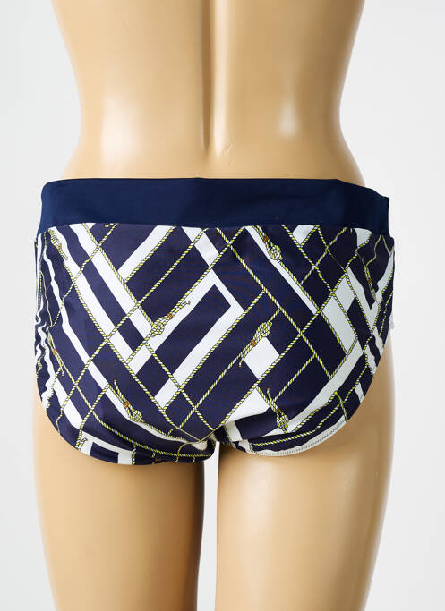 Bas de maillot de bain imprimé fantaisie culotte bleu MARIE JO femme