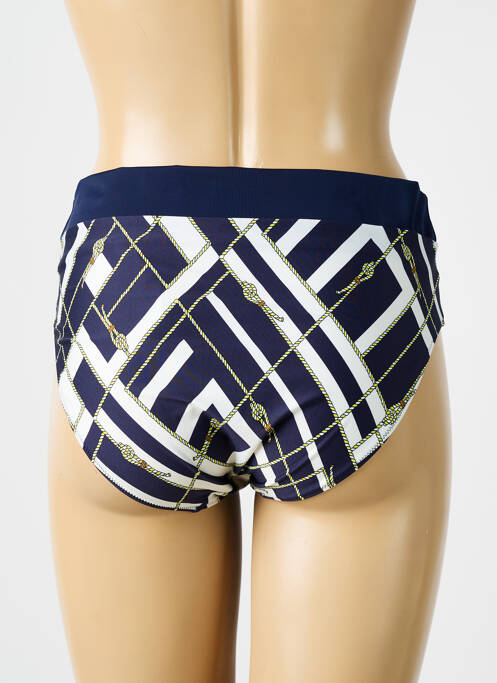 Bas de maillot de bain imprimé fantaisie culotte bleu MARIE JO femme