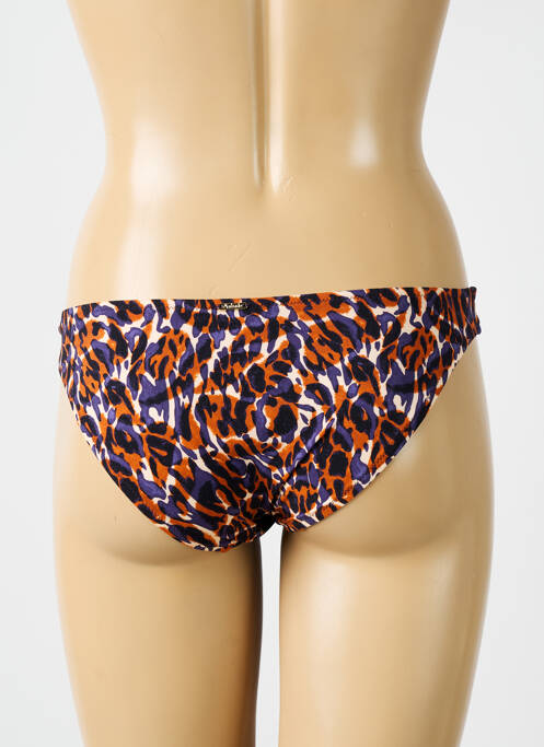 Bas de maillot de bain effet matière satinée culotte marron AUBADE femme